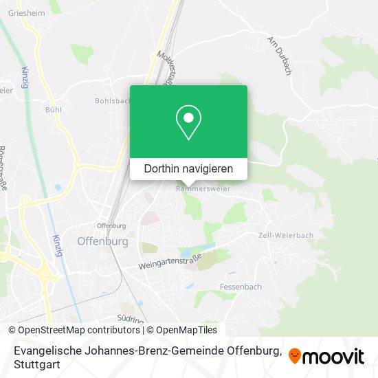 Evangelische Johannes-Brenz-Gemeinde Offenburg Karte