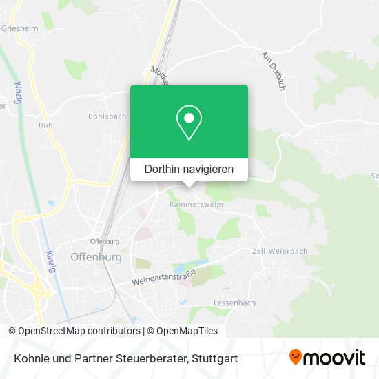 Kohnle und Partner Steuerberater Karte