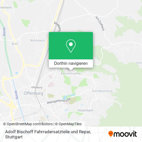 Adolf Bischoff Fahrradersatzteile und Repar Karte