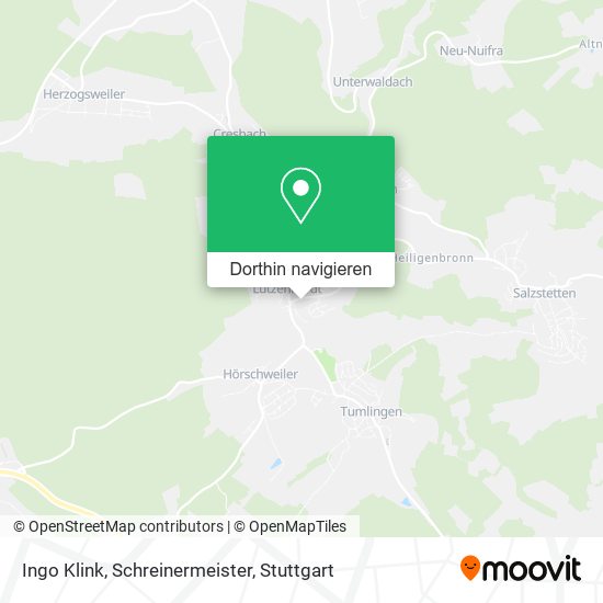 Ingo Klink, Schreinermeister Karte