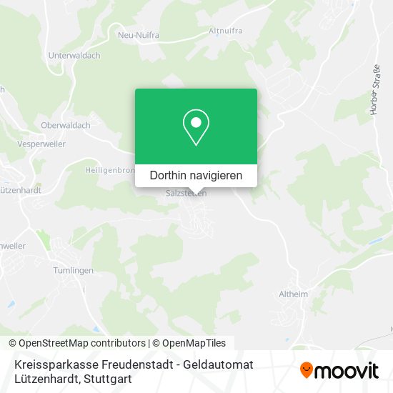 Kreissparkasse Freudenstadt - Geldautomat Lützenhardt Karte