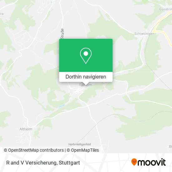 R and V Versicherung Karte