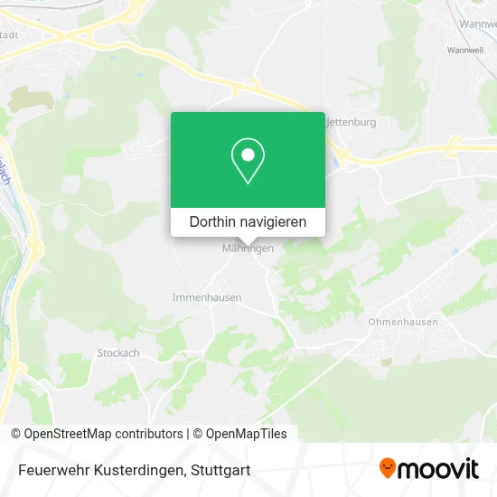 Feuerwehr Kusterdingen Karte