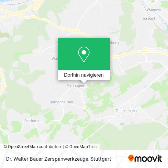 Dr. Walter Bauer Zerspanwerkzeuge Karte