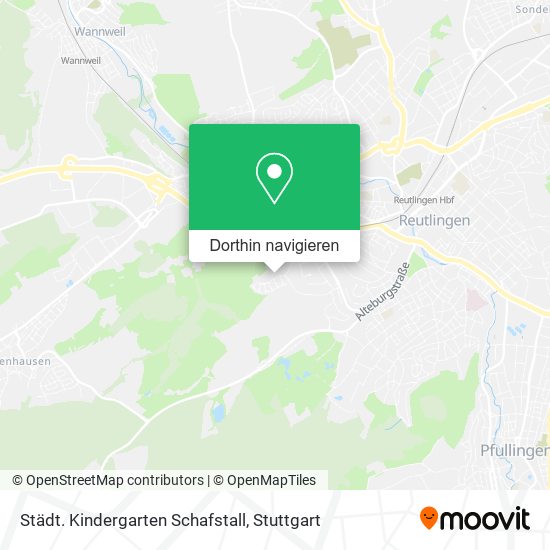 Städt. Kindergarten Schafstall Karte