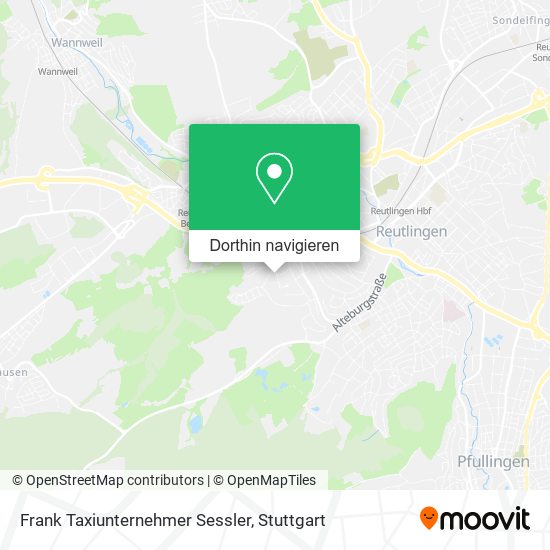 Frank Taxiunternehmer Sessler Karte