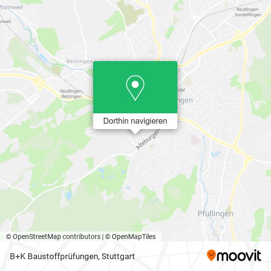 B+K Baustoffprüfungen Karte