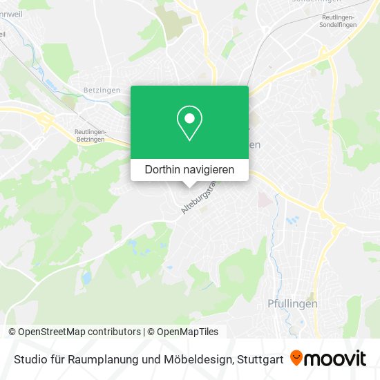 Studio für Raumplanung und Möbeldesign Karte