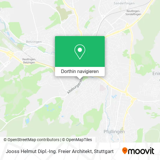 Jooss Helmut Dipl.-Ing. Freier Architekt Karte