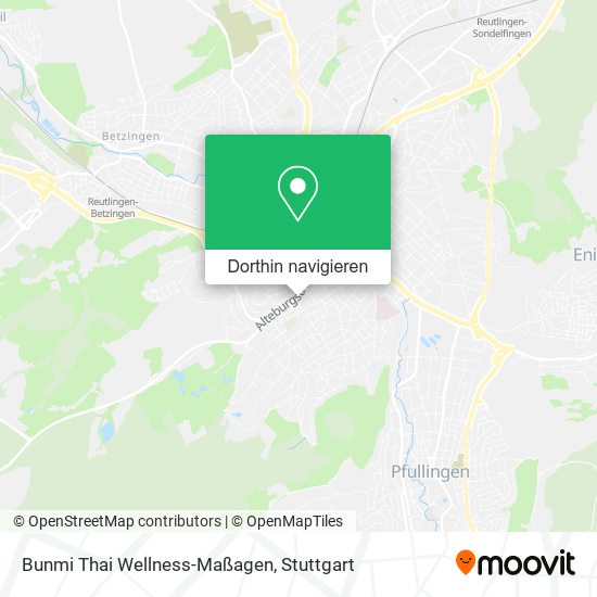 Bunmi Thai Wellness-Maßagen Karte