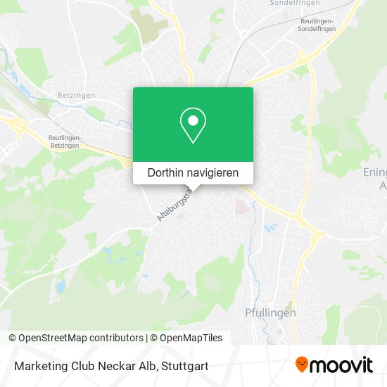 Marketing Club Neckar Alb Karte