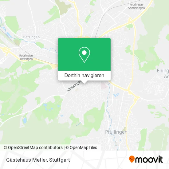 Gästehaus Metler Karte