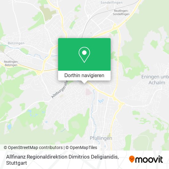 Allfinanz Regionaldirektion Dimitrios Deligianidis Karte