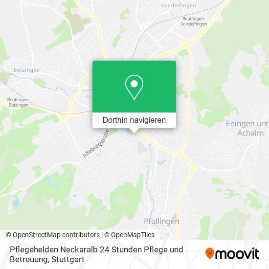 Pflegehelden Neckaralb 24 Stunden Pflege und Betreuung Karte