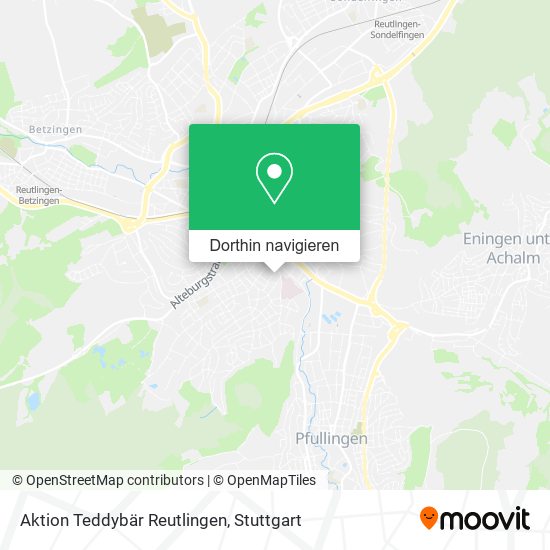 Aktion Teddybär Reutlingen Karte