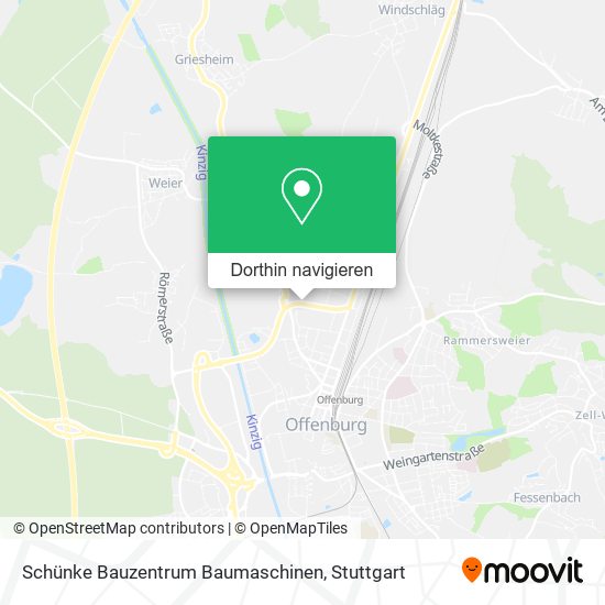 Schünke Bauzentrum Baumaschinen Karte