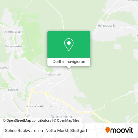 Sehne Backwaren im Netto Markt Karte