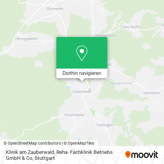 Klinik am Zauberwald, Reha- Fachklinik Betriebs GmbH & Co Karte