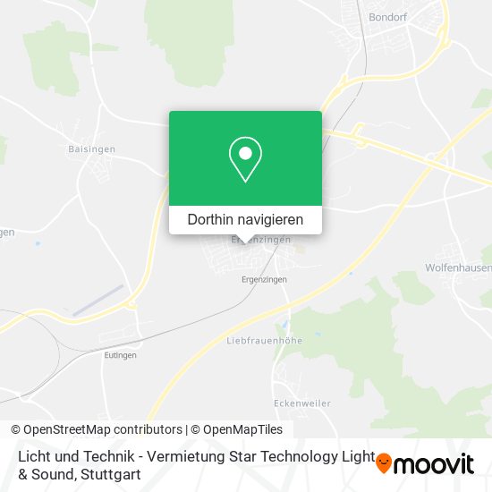 Licht und Technik - Vermietung Star Technology Light & Sound Karte