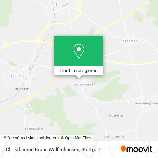 Christbäume Braun Wolfenhausen Karte