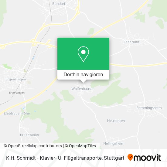 K.H. Schmidt - Klavier- U. Flügeltransporte Karte