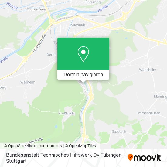 Bundesanstalt Technisches Hilfswerk Ov Tübingen Karte