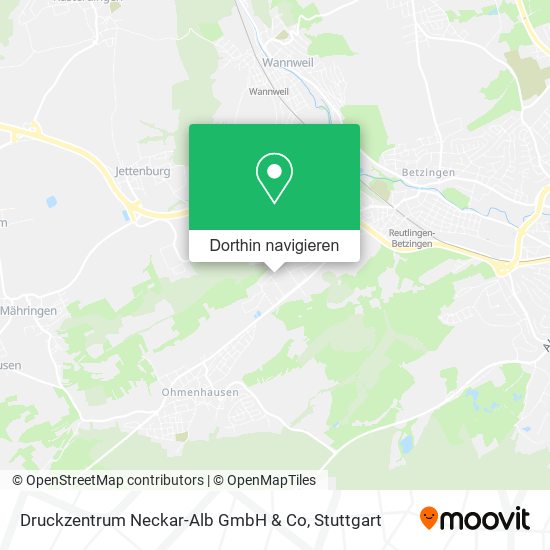 Druckzentrum Neckar-Alb GmbH & Co Karte