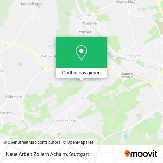 Neue Arbeit Zollern Achalm Karte