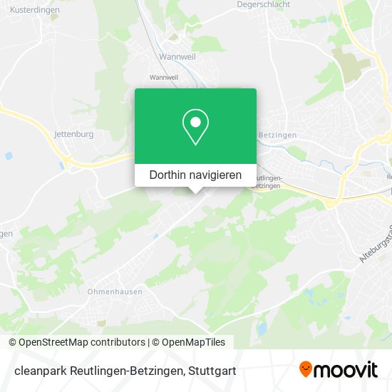 cleanpark Reutlingen-Betzingen Karte