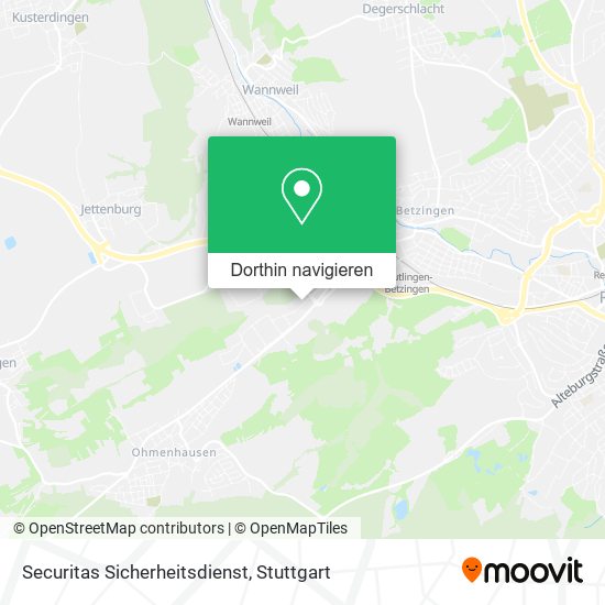 Securitas Sicherheitsdienst Karte