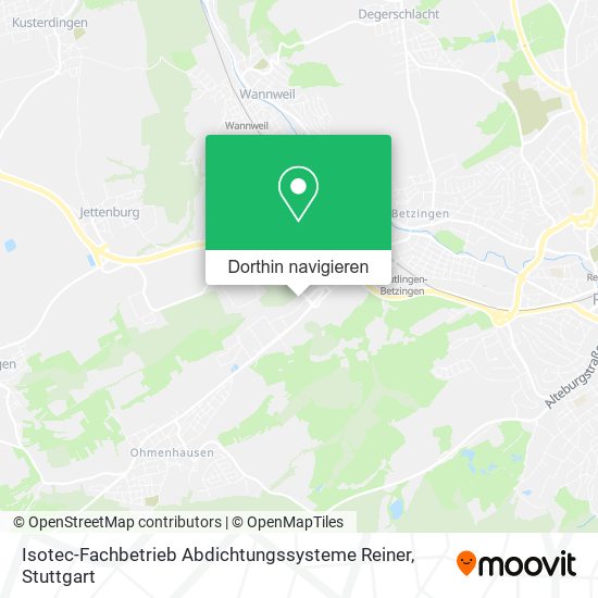 Isotec-Fachbetrieb Abdichtungssysteme Reiner Karte