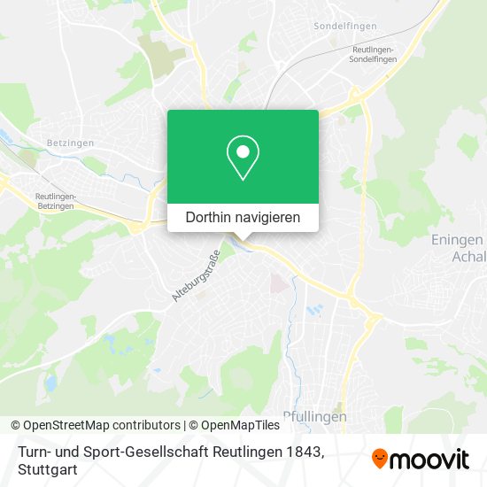 Turn- und Sport-Gesellschaft Reutlingen 1843 Karte