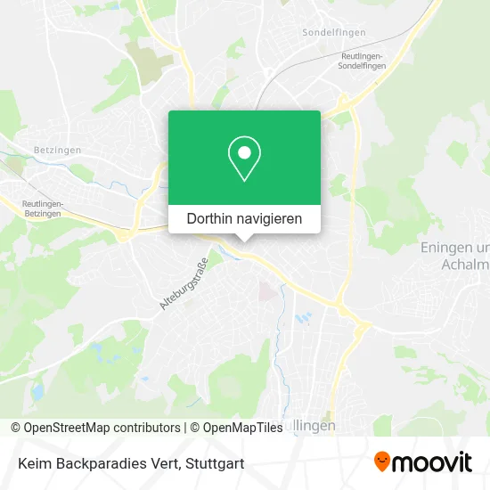 Keim Backparadies Vert Karte