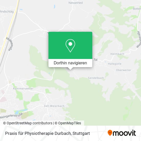 Praxis für Physiotherapie Durbach Karte