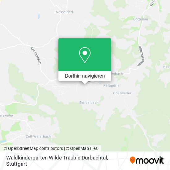 Waldkindergarten Wilde Träuble Durbachtal Karte