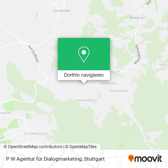 P W Agentur für Dialogmarketing Karte