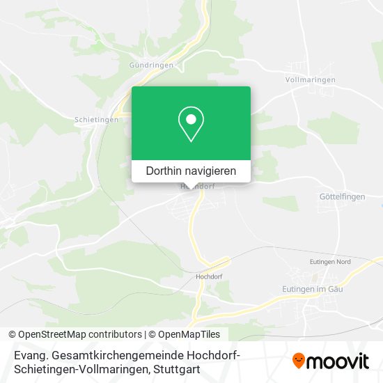 Evang. Gesamtkirchengemeinde Hochdorf-Schietingen-Vollmaringen Karte