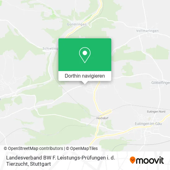 Landesverband BW F. Leistungs-Prüfungen i. d. Tierzucht Karte