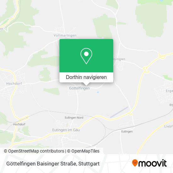 Göttelfingen Baisinger Straße Karte