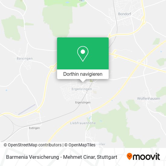 Barmenia Versicherung - Mehmet Cinar Karte