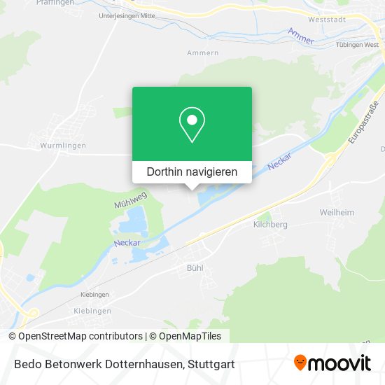 Bedo Betonwerk Dotternhausen Karte