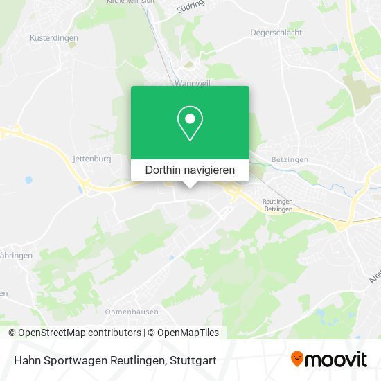 Hahn Sportwagen Reutlingen Karte