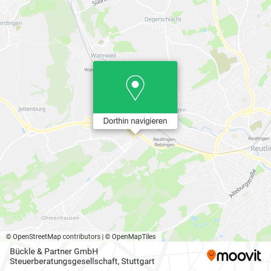Bückle & Partner GmbH Steuerberatungsgesellschaft Karte