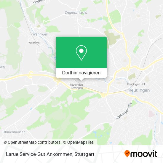Larue Service-Gut Ankommen Karte