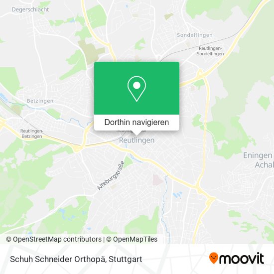 Schuh Schneider Orthopä Karte