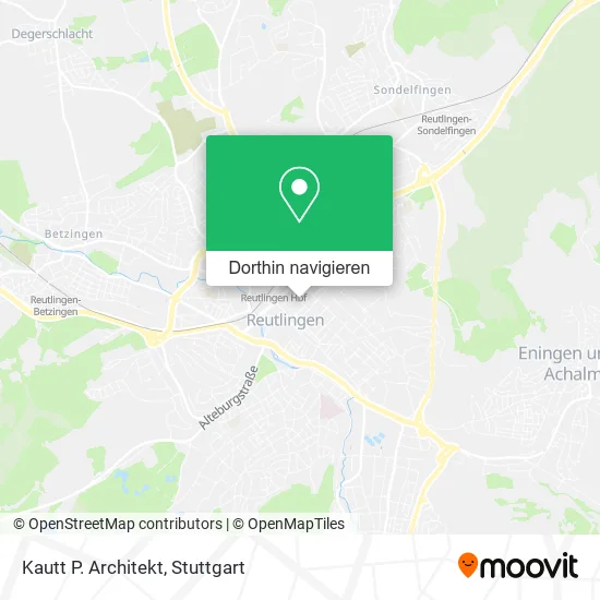 Kautt P. Architekt Karte