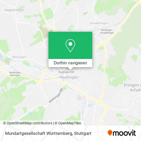Mundartgesellschaft Württemberg Karte