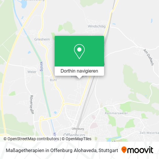 Maßagetherapien in Offenburg Alohaveda Karte