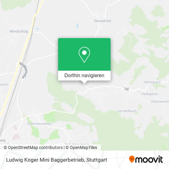 Ludwig Koger Mini Baggerbetrieb Karte