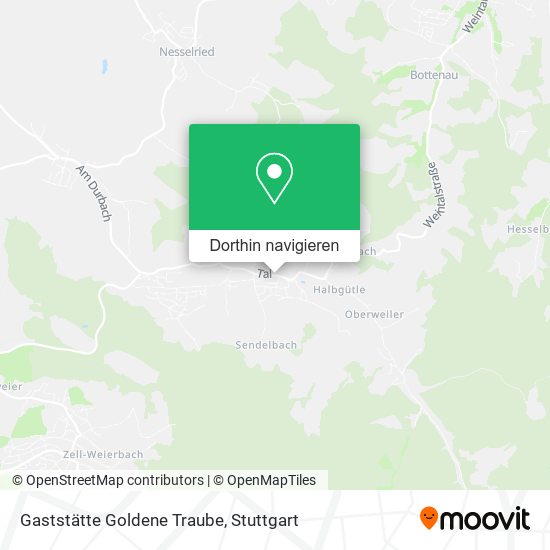 Gaststätte Goldene Traube Karte